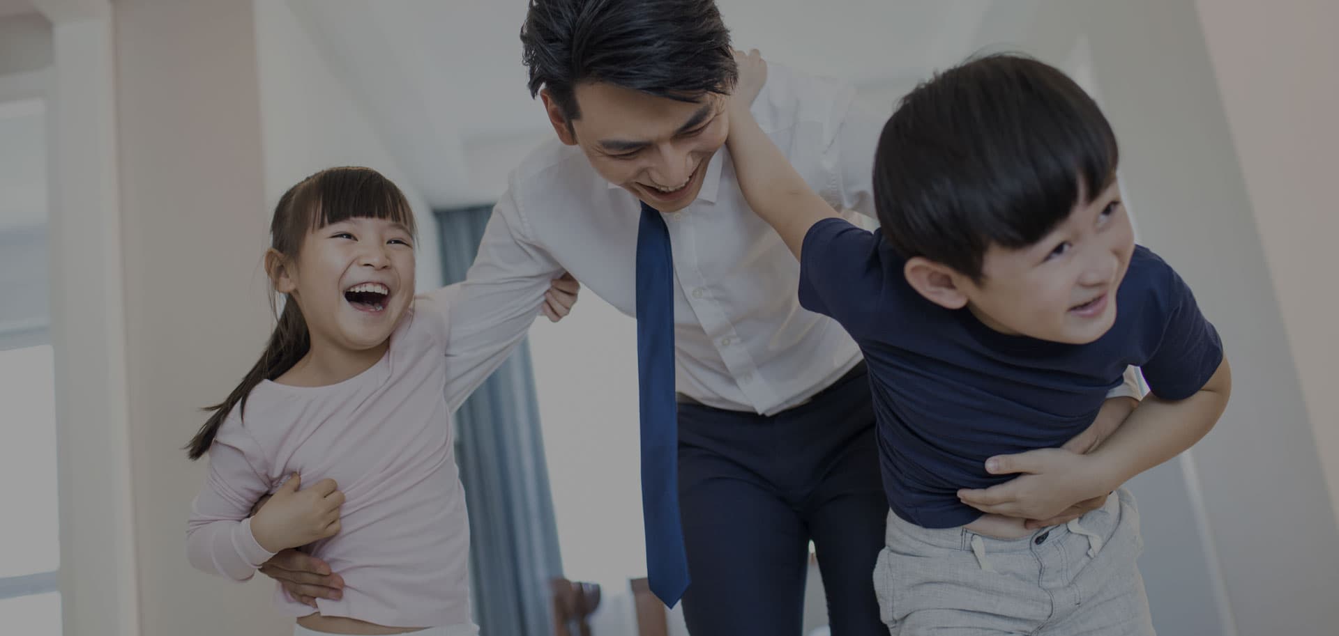Happy Young Family