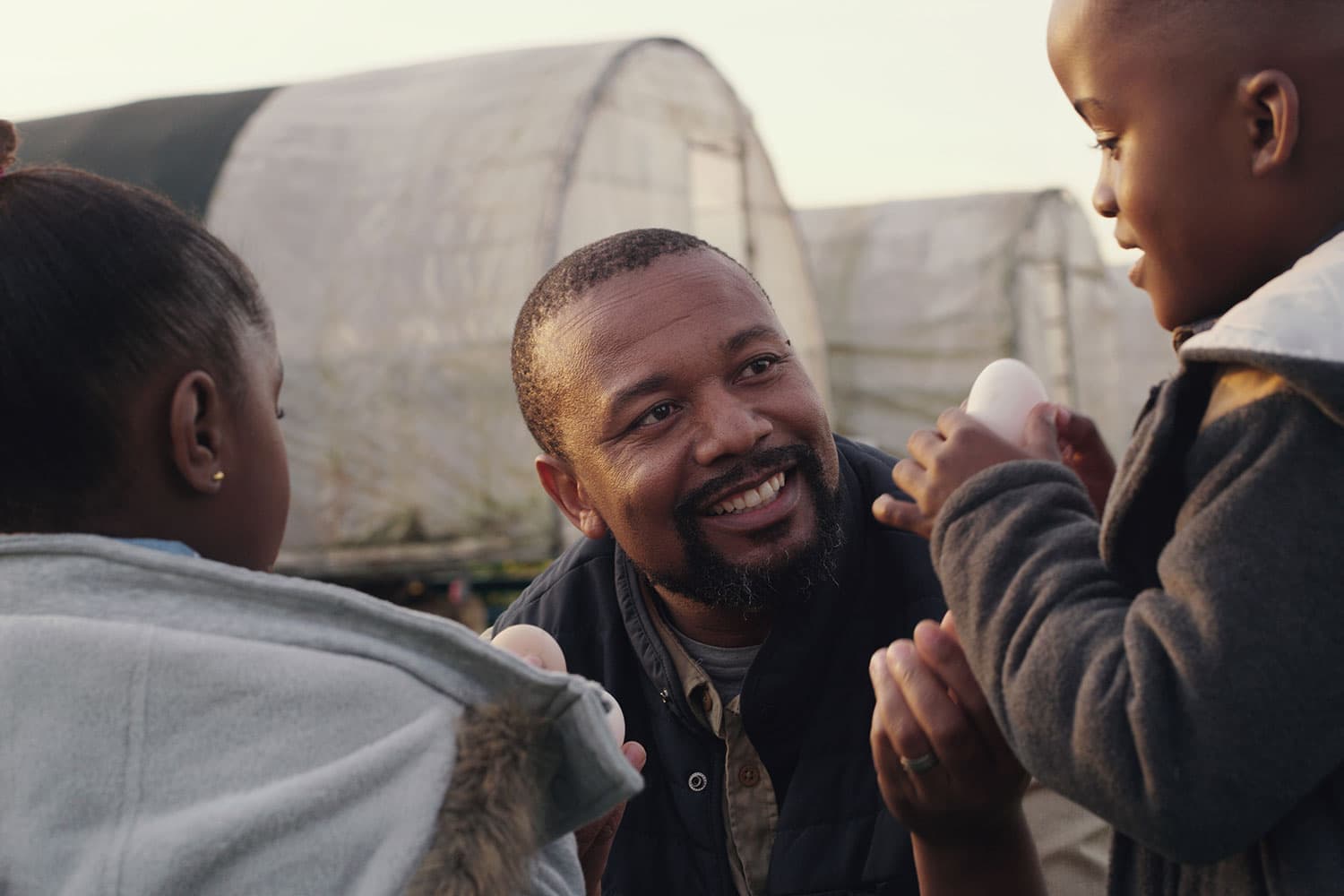 Father with his children